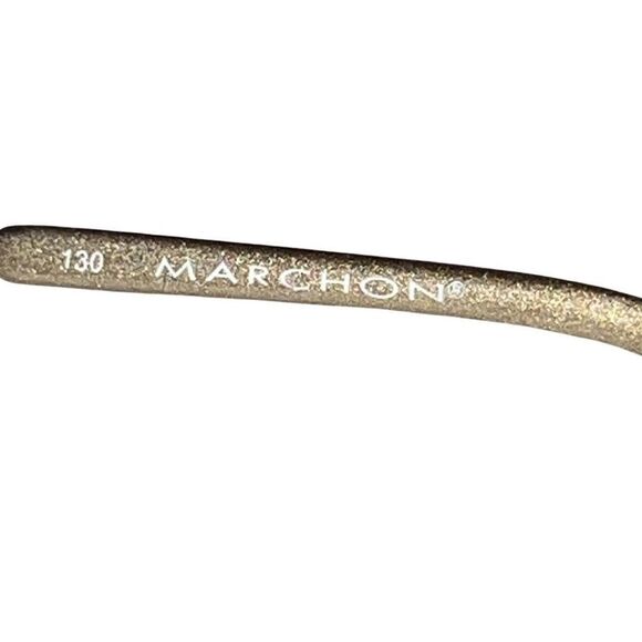 Marchon Tres Jolie 109 Champaign Gold Full Rim Eyeglasses Frame 53-17-130 - Picture 8 of 10